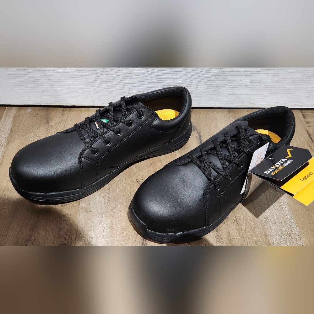 Dakota WorkPro Series Men's Steel Toe Steep Plate Anti Slip Casual Shoes - Black